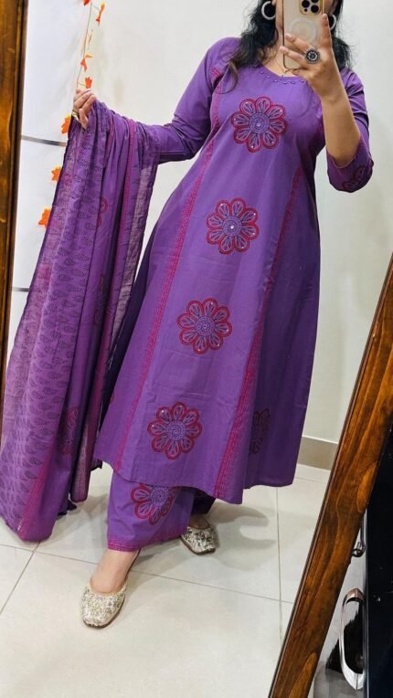 premium kurta palazzo suit set