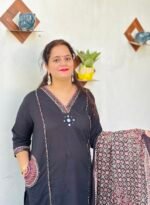 olive green a line suit (copy)
