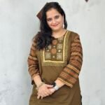 olive green tribal mirror work kurta set with dupatta